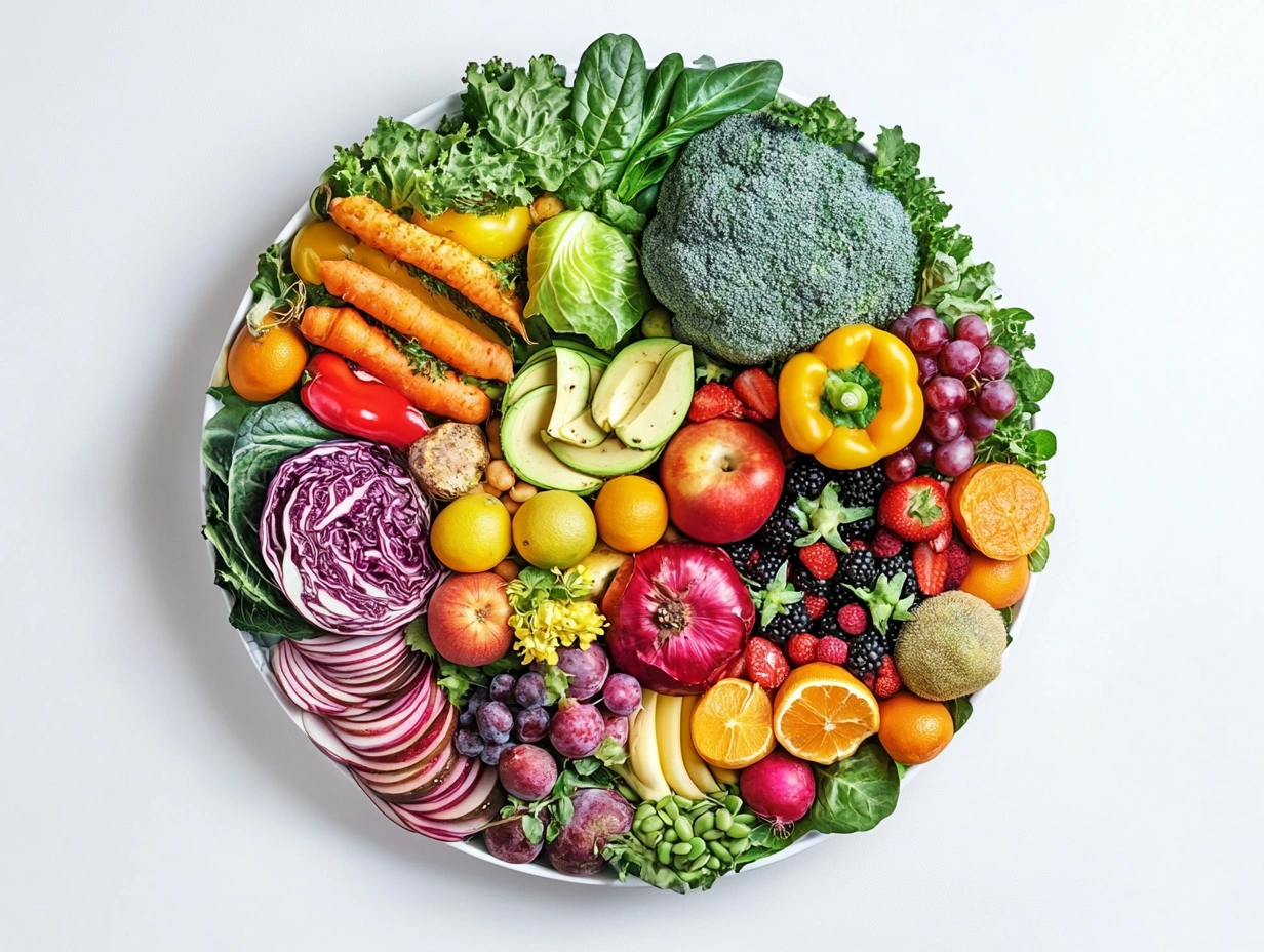 Ілюстрована тарілка з пропорціями БЖУ